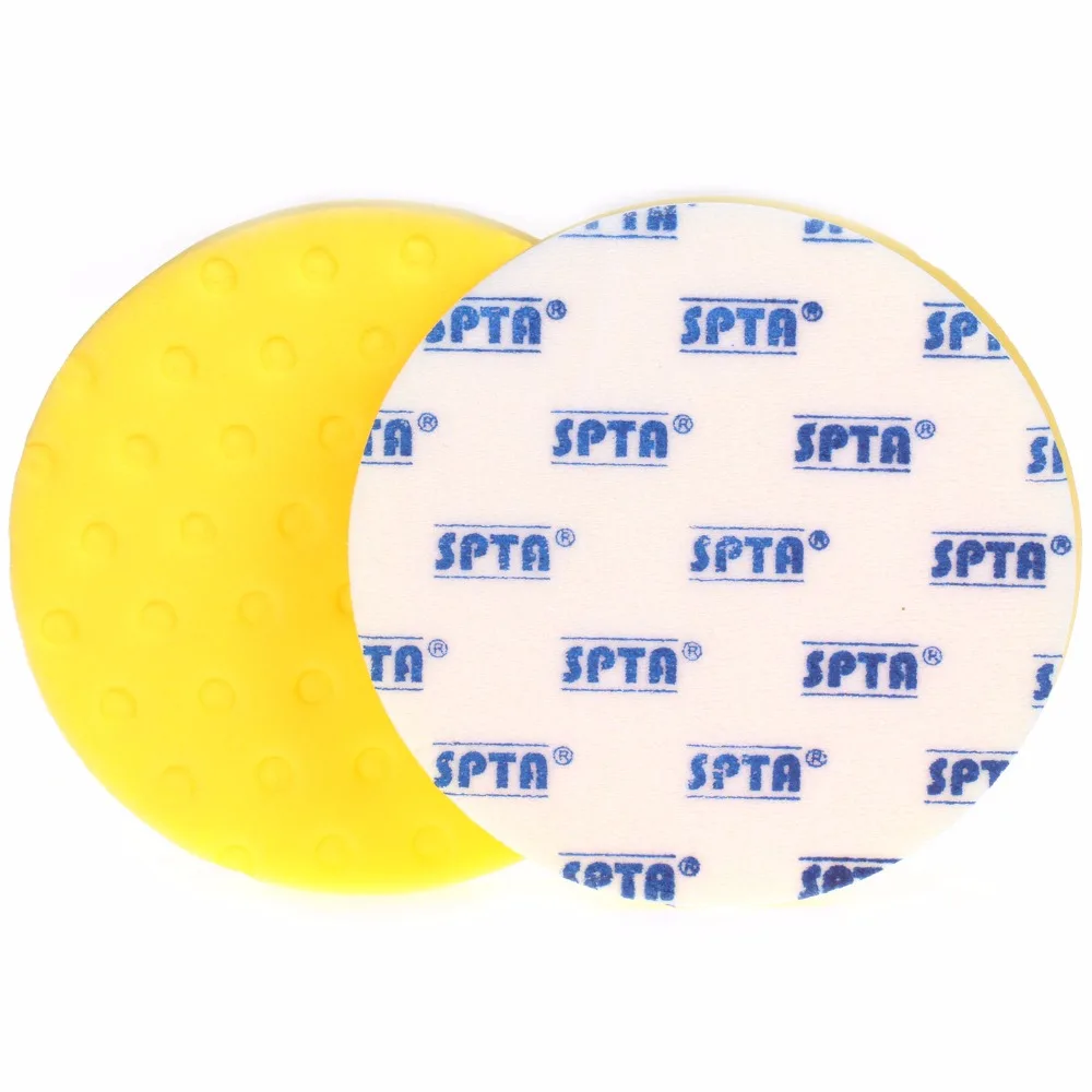 Buy SPTA 1Pcs 7''(180mm) Yellow Color Soft Hardness Buff Pad Polishing Pad For