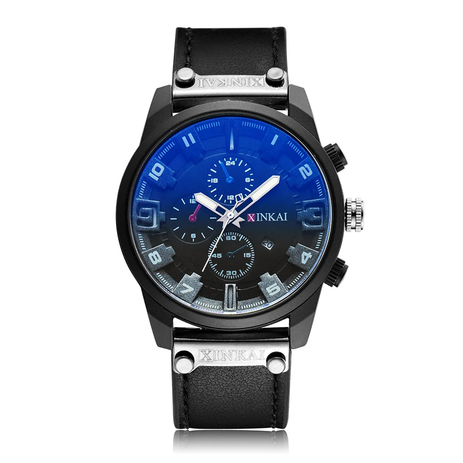 

New Men's Watches Fashion Leather Quartz Wrist Watch Male Casual Men Sports erkek kol saati Wristwatch Hombre Relogio Masculino
