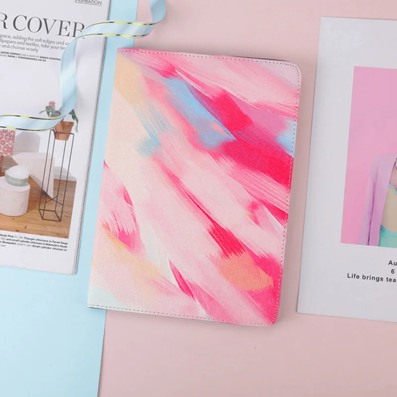 

Yagoo Colorful Pu leather Case For Xiaomi mi Pad 4 Plus Tablet Smart Weak Sleep Cover Mipad 4 Fashion Print Floral Dot Paisley