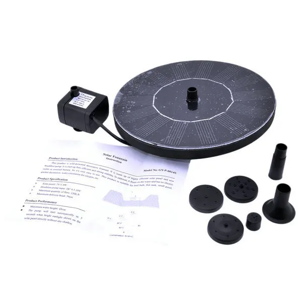 

Solar Fountain Outdoor solar Powered Bird Bath Water Fountain Pump For Pool Lake pond Garden Aquarium Garden Decoration supply