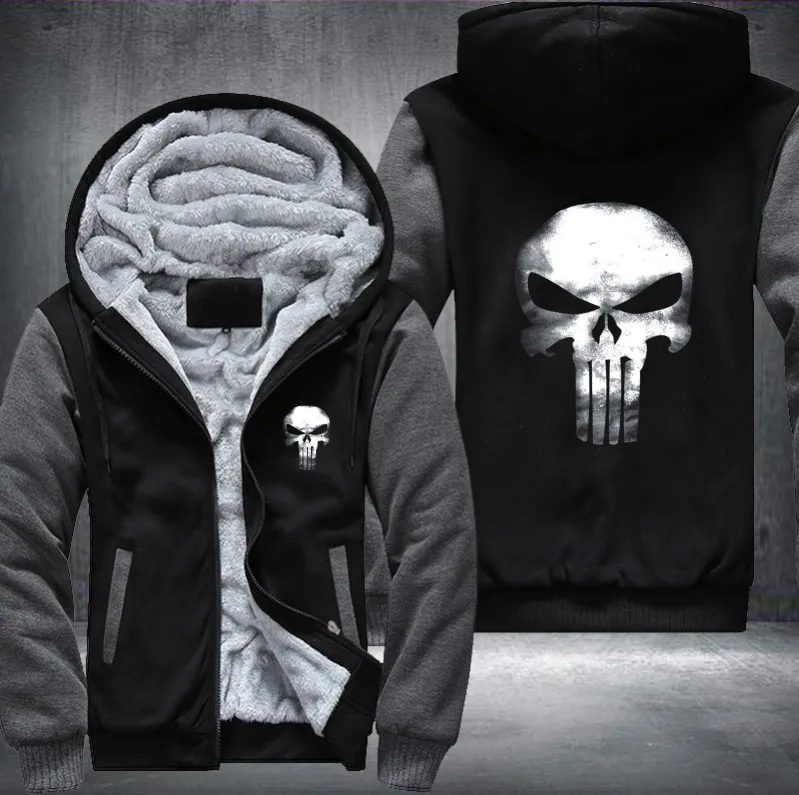 punisher jacket hoodie