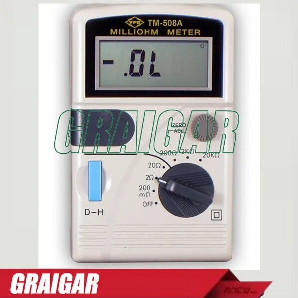 

Micro resistance meter, TM-508A Battery or ACDC Powered milliohm meter, Original authentic goods