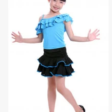 Новинка, распродажа, летние скидки, недорогое детское платье для бальных танцев 95-165 см/платье для латинских танцев, распродажа