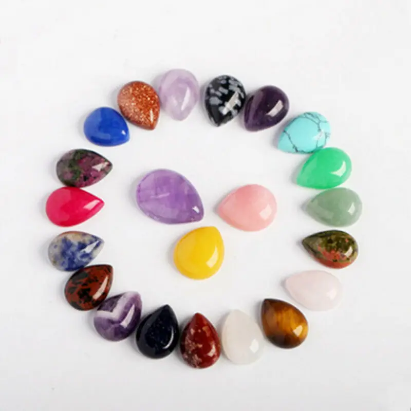 

Set of 10 Chakra Pyramid Stone Set Crystal Healing Chakra Set Random Color
