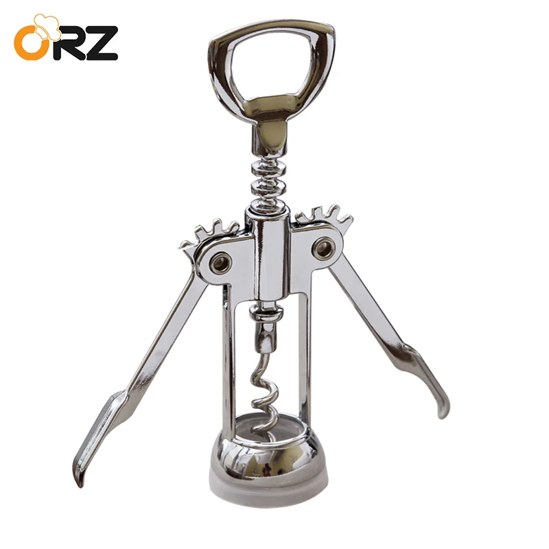 ORZ Wing Corkscrew Wine Opener Stainless Steel Handle Pressure Red Wine