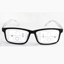 Модные Качественные мужские стильные Tr90 прогрессивные очки для чтения, многофокальные полноразмерные Асферические дальнозоркие очки для мужчин и женщин