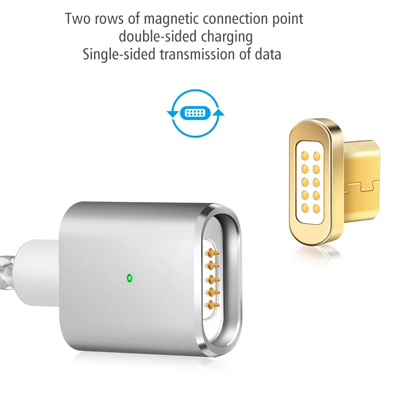 Magnética Micro Usb Cables de carga rápida para teléfono móvil Android imán Cable de datos del cargador para Xiaomi Redmi 4x Gaxaly S7 cargo