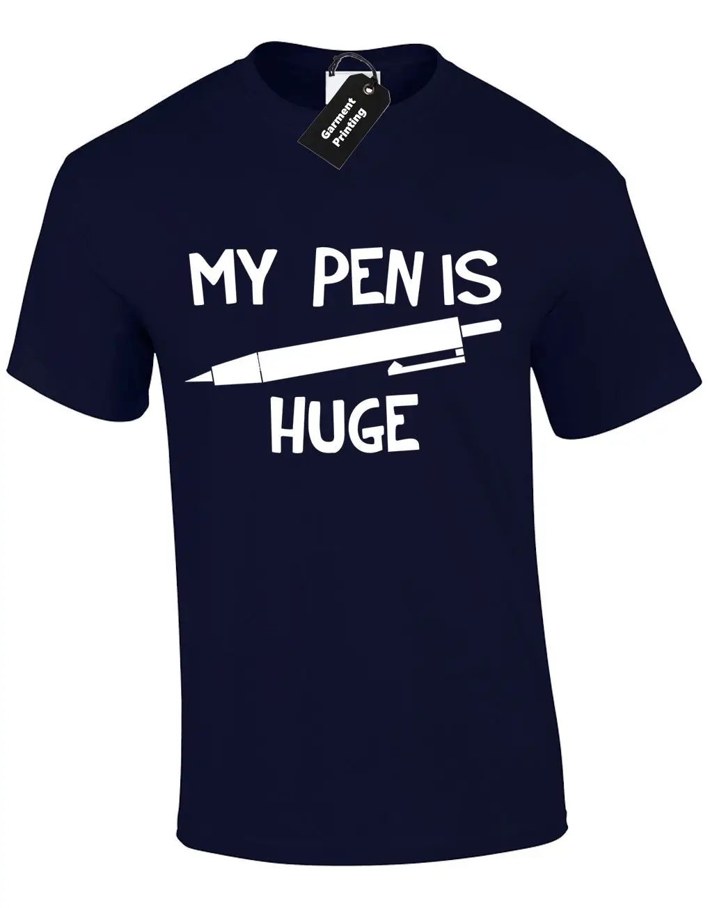 MY PEN IS HUGE MENS T SHIRT TEE FUNNY RUDE QUALITY DESIGN JOKE GIFT PRESENT IDEA Comfortable t shirt free shipping cheap tee | Мужская