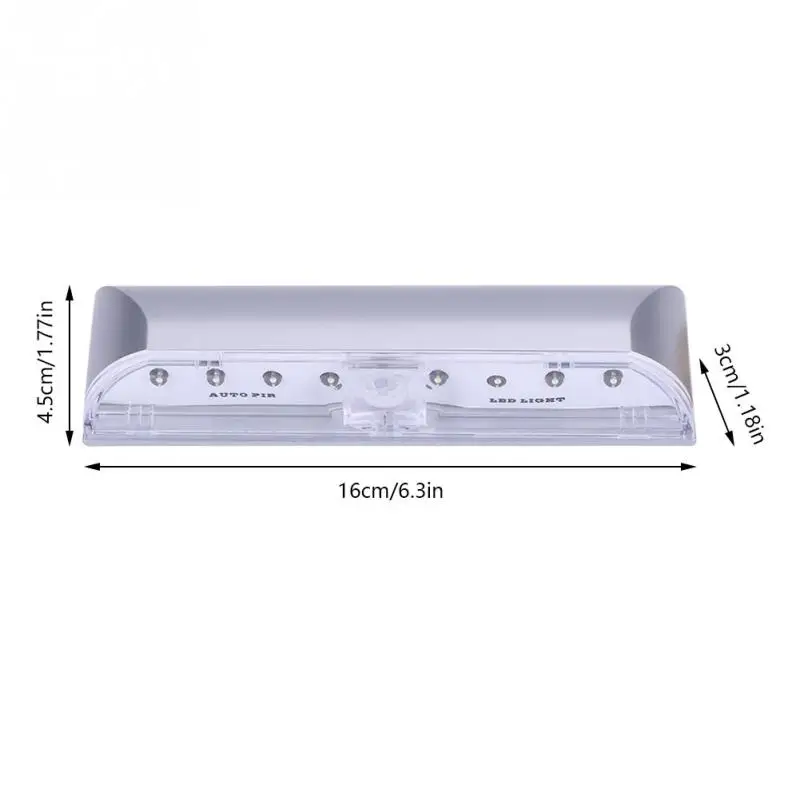 Батарея светодиодный PIR датчик движения свет шкаф безопасности свет ЛЕСТНИЦЫ шкаф для ламп ящик шкаф крыльцо свет