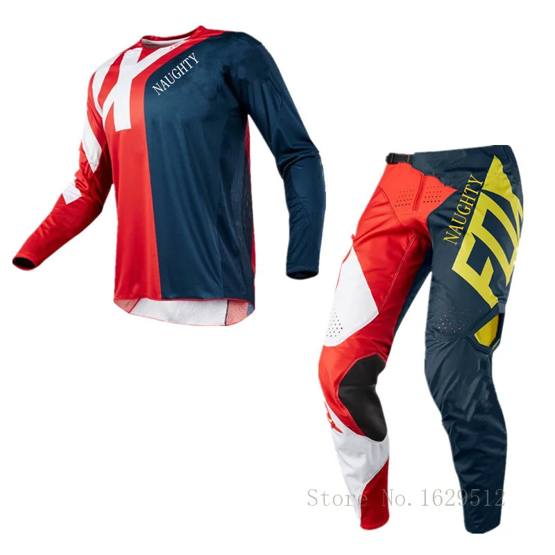 

NAUGHTY For Preme 360 Off-Road Motorcycle Racing Suits ATV UTV Mountain Dirt Bike Jersey + DH MX Pants Moto Riding Kits