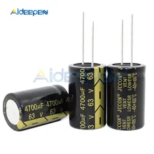 С алюминиевой крышкой, 63В 4700 мкФ 22*35 мм Алюминий электролитический конденсатор с алюминиевой крышкой, 4700 мкФ 63V4700uF 22x35 мм