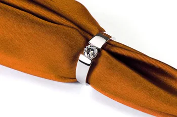 

0.5 Carat Sterling Gold 585 Man Classic Chic Genuine Moissanite Men's Engagement Ring Factory Directly Wholesale Gold Ring