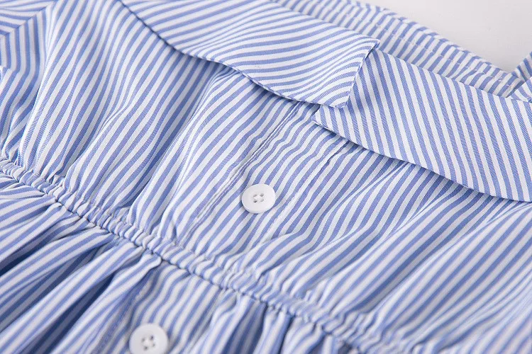 Fanfiluca Kids Dresses Casual Girls Dresses 2018 Stripe A-line Princess Dress Girls Costumes For Girls 4 Years Cotton Clothes006