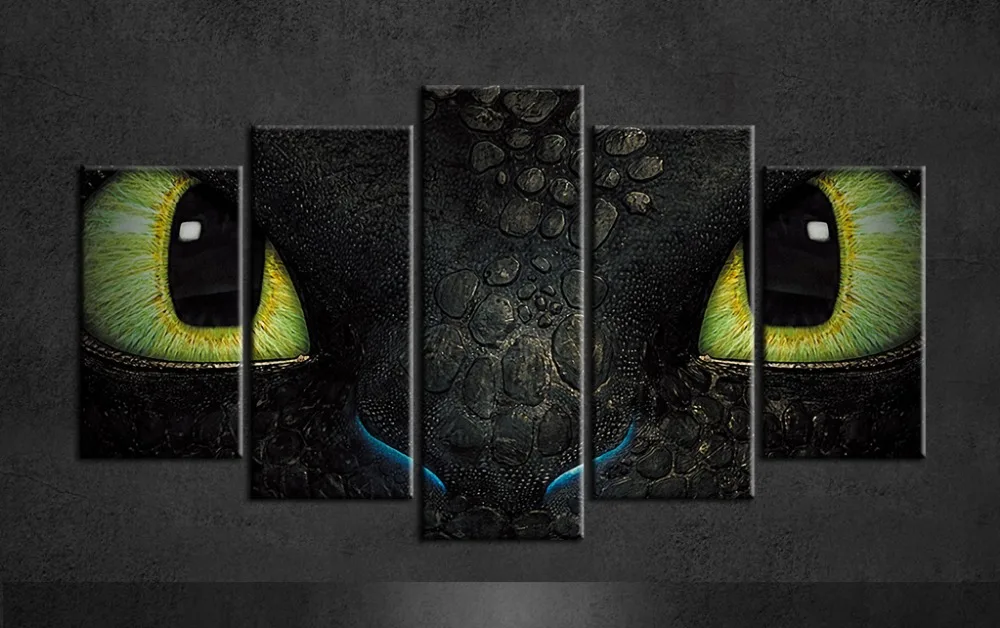 how to train your dragon wall painting canvas art toothless poster 5