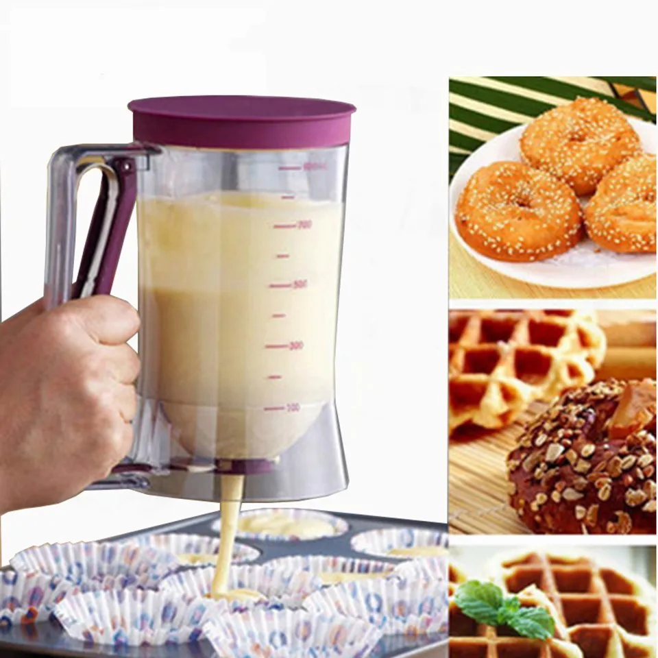 

900ml Cream Dispenser Measuring Cup DIY Baking Pastry Cupcake Blenders Batter Dispenser Baking Pancakes Bakeware Tool