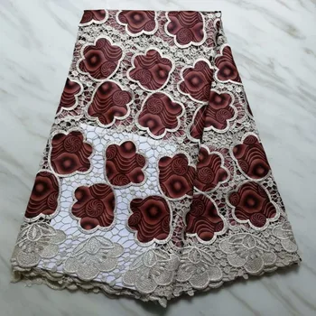 

Milk Silk African Laces Fabric Embroidered Nigerian Guipure French Lace Fabric High Quality 2019 French Net Lace Fabric (16L-219