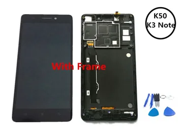 

Black Color 100% Test LCD Display For K3 Note LCD Touch Screen Digitizer Assembly With Frame For Lenovo K50 K3 Note