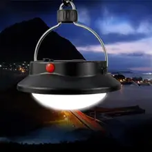 10 шт./партия Портативный 60 Светодиодный светильник солнечной энергии Ночная походная Водонепроницаемая Подвесная лампа SOS функция