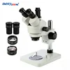 Luckyzoom 3.5X-180X AUMENTO DE Simul-Focal Trinocular Zoom estéreo microscopio SZM2.0X SZM0.5X lente envío gratis ► Foto 1/6