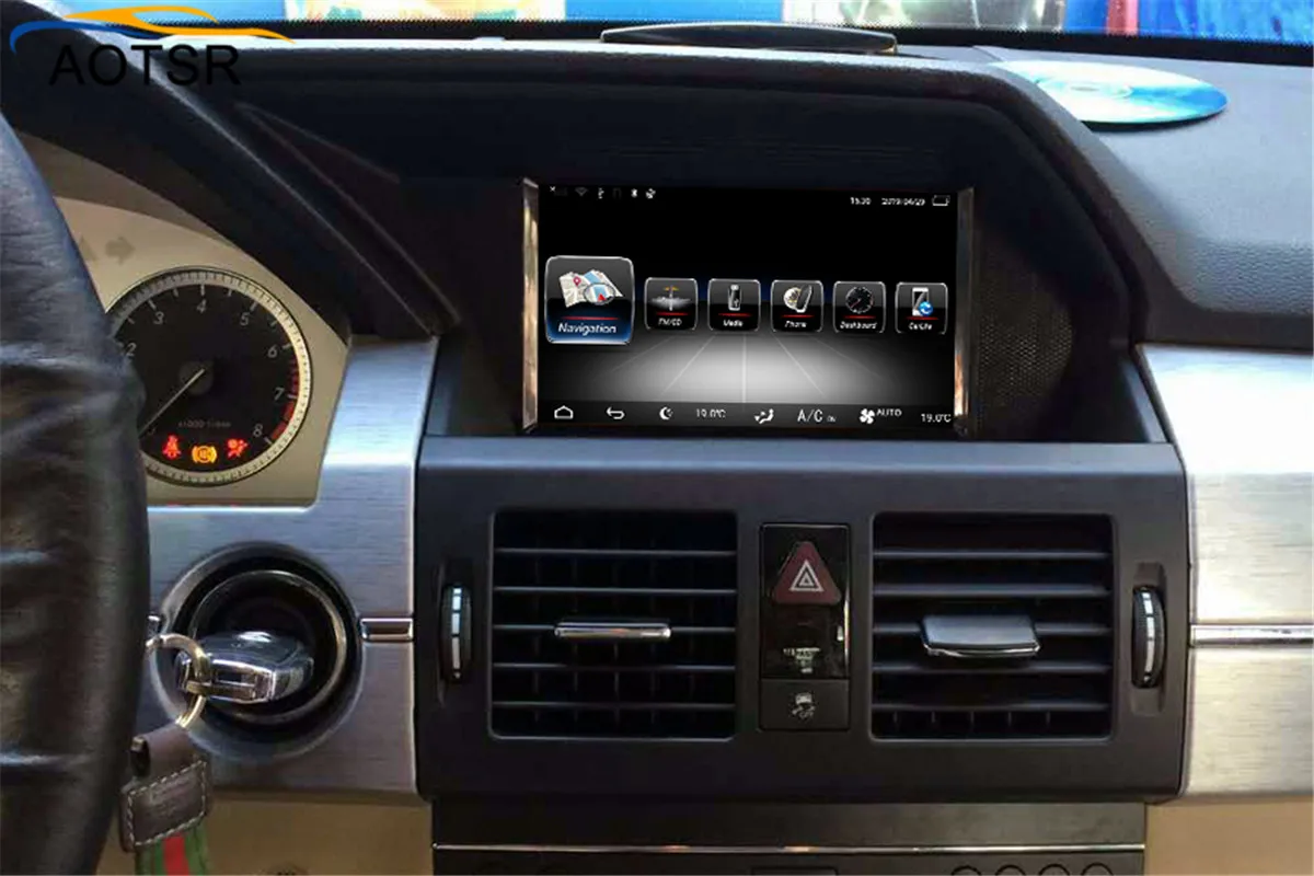 4G + 32G Android 9 0 автомобильный DVD плеер GPS навигация для Mercedes Benz GLK X204 2008 2015