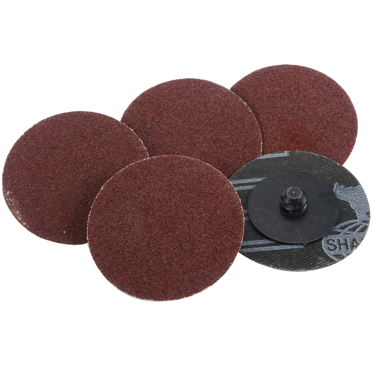 25PCS 180 Grit 2'' Inch Roloc Roll Lock Sanding Disc Sandpaper Abrasive Pads Fot Processing Polishing Cars Metal Woodwork