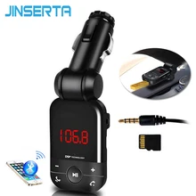 Jinserta 4 в 1 автомобиль MP3 аудио плеер Bluetooth fm-передатчик Беспроводной fm-модулятор автомобильный комплект громкой связи ЖК-дисплей Экран Поддержка AUX TF