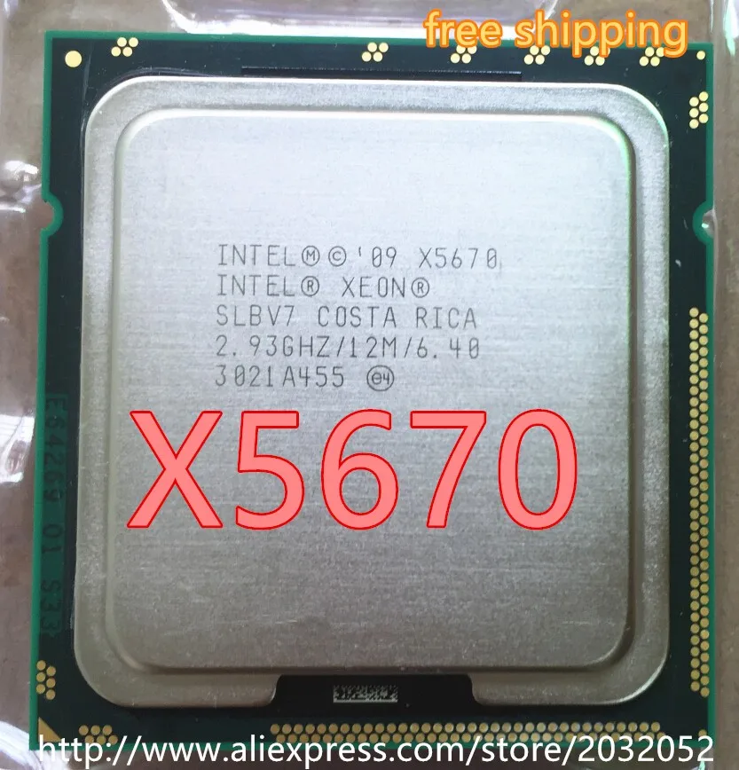 laptop processor Intel Xeon X5670 x5670 Processor 2.93GHz/LGA1366/12MB L3 Cache/Six Coreserver CPU x5670 top processor