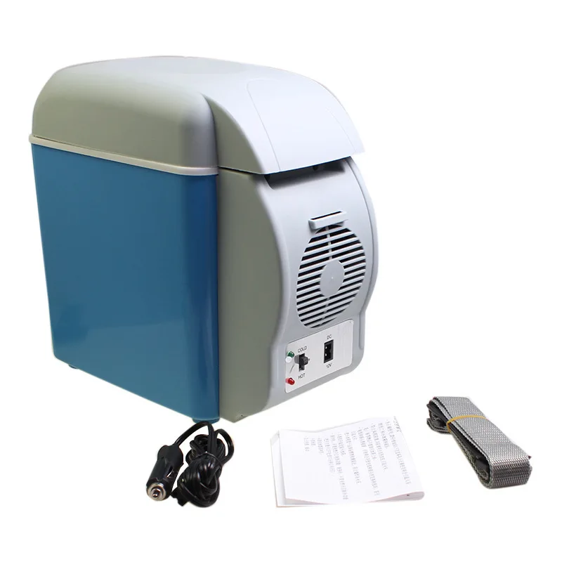 

12V Car refrigerator heating box Mini 7.5L Outdoor mini warm and cold refrigerator