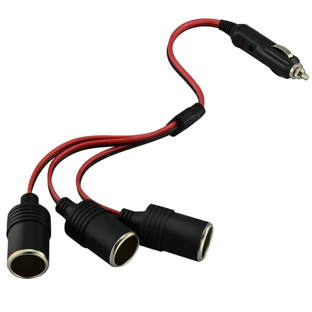 

Portable 1 To 3 Way Splitter Car Cigarette Lighter Female Socket Auto Adapter Plug Connector Universal Power Charger Parts