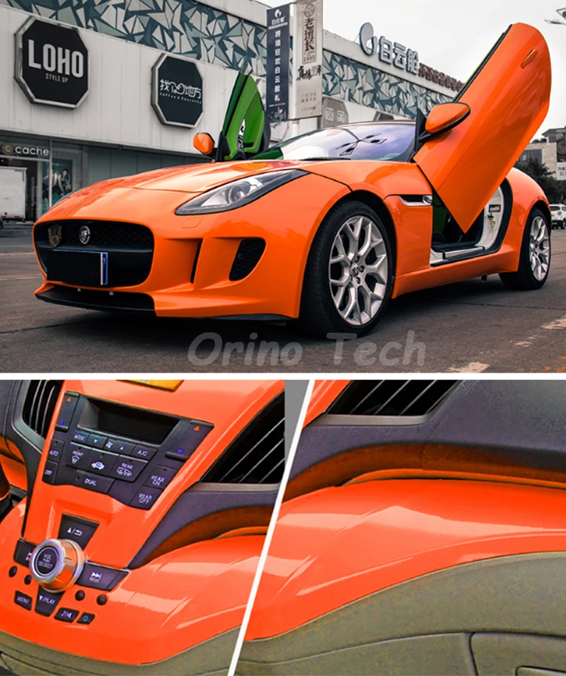 Orange Glossy Vinyl Film-2