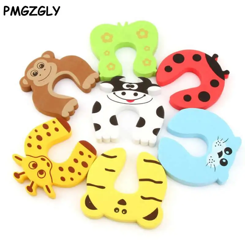 

5Pcs/Lot Animal Newborn Care Cabinet Locks Straps Baby Security Door Card Protection Tools Baby Safety Gate Products Saftey