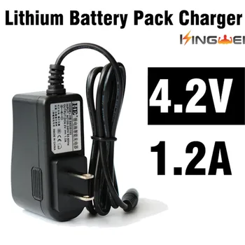 

KingWei DC Head 4.2V 1.2A Car Computer Laptop AC 100-240V 3.5 mm Charger Adapter Conventer for PC Rechargeable Battery Pack