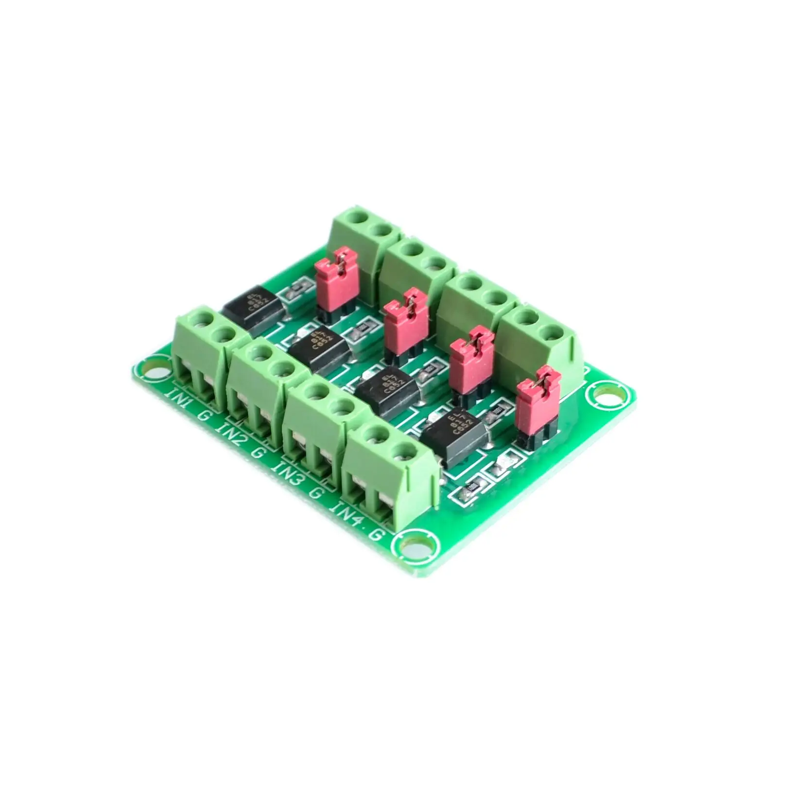 

PC817 4 Channel Optocoupler Isolation Board Voltage Converter Adapter Module 3.6-30V Driver Photoelectric Isolated Module PC 817