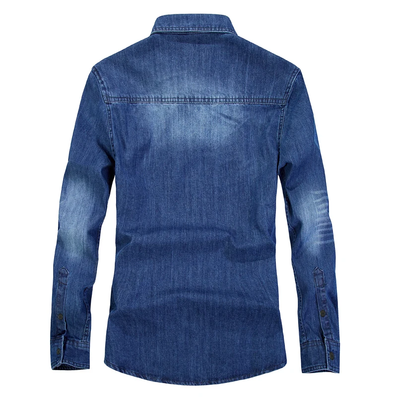 LONMMY джинсовые мужские рубашки Мода Eengland Стиль Slim fit Jeane camisa Социальные masculina