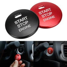 START Engine Button Replace Cover STOP Key Accessories Switch Decoration Cover Trim Aluminum 2Color for Mazda 2 3 6 CX-3 CX-5