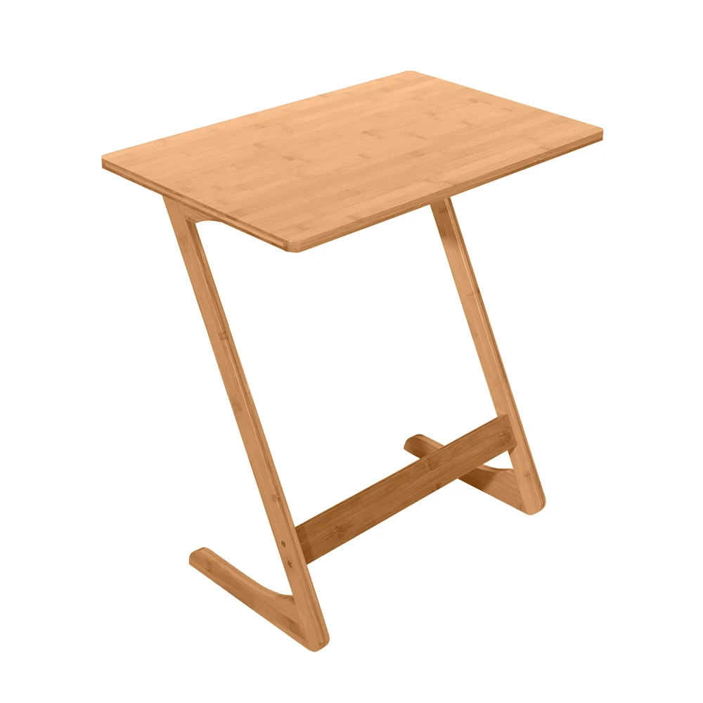 Z-shaped Sofa Side Coffee Table Basse Bamboo Color Side Tables 60*40*65cm