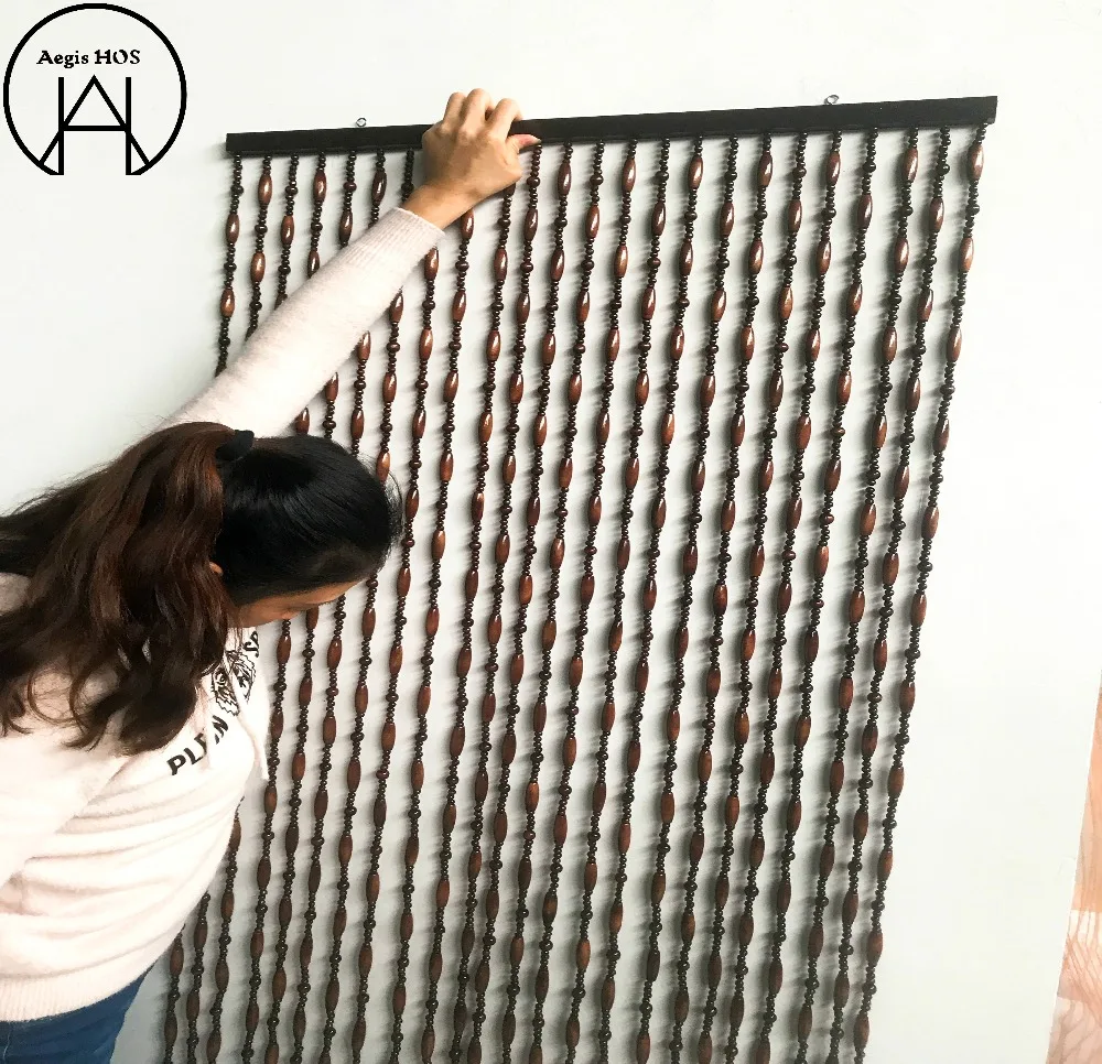  180cmx72cm Chinese Wooden Bead Curtains Bedroom Curtains Home Decoration Jalousie Blinds Roll rolle - 32900069295