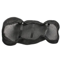 Чехол на сиденье, дышащий, 3D, черный, для мотоцикла, электрический велосипед, сетевой протектор, подушка, чехол на сиденье, мотоциклетная сетка, мото защита для