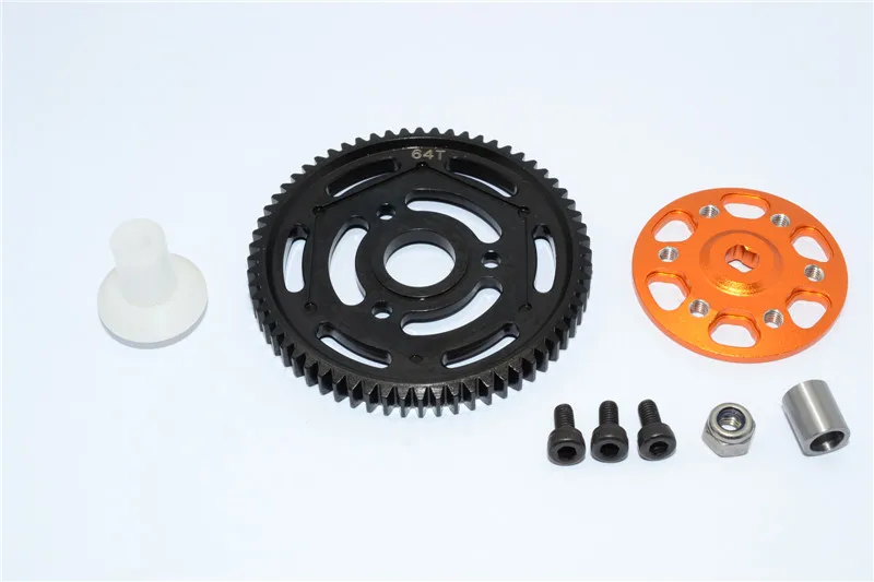 Axial Yeti 90026 ALUMINIUM SLIPPER PLATE + STEEL SPUR GEAR 32 PITCH 64T - 2PCS SET YT1664T | Игрушки и хобби