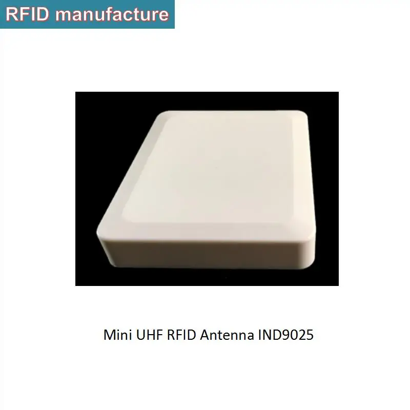 

5dbi circular polarization mini UHF RFID antenna with SMA connector for work attendance library logistics warehouse management