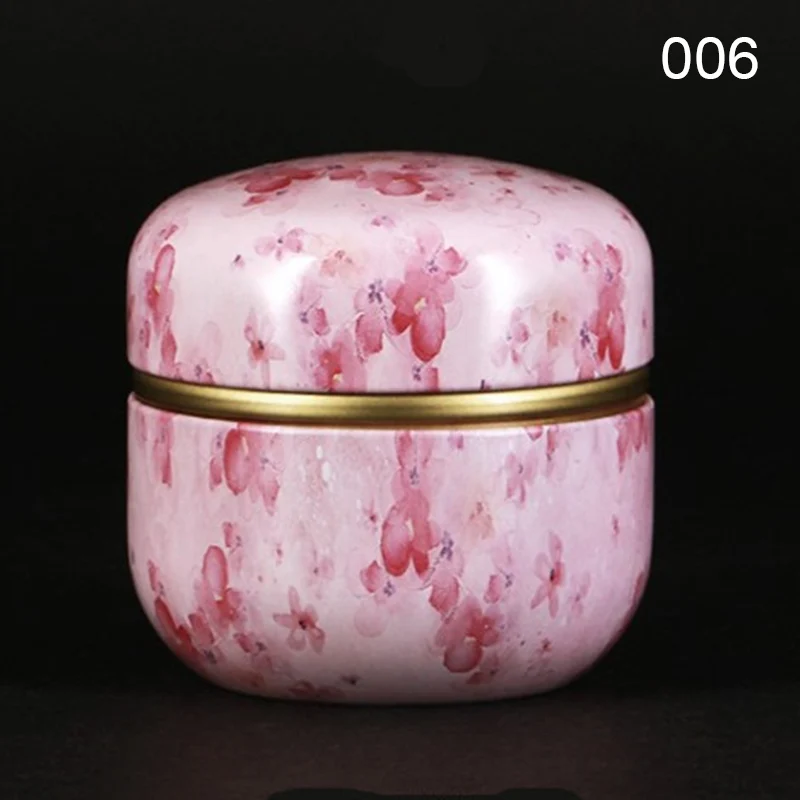 Многофункциональная круглая металлическая коробка для чая в китайском стиле с крышкой WXV распродажа - Цвет: 06
