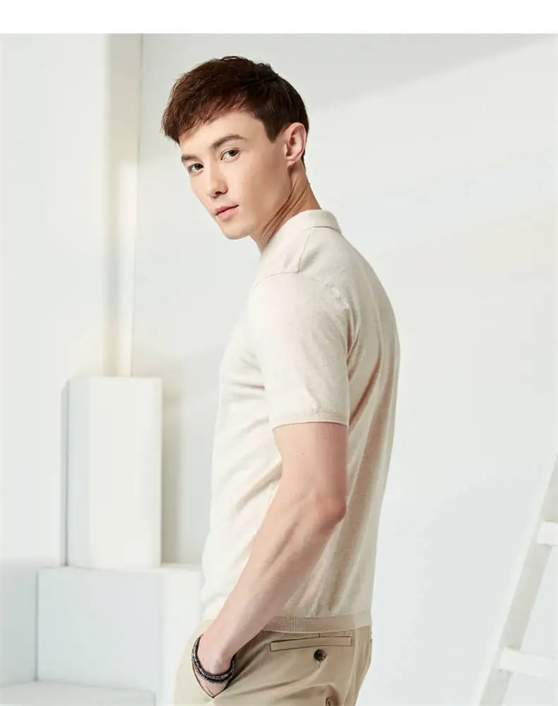 13Colors Summer Polos Men Sweater Quality Combed Cotton Knitted Short Polo Male Tees Top Pullover Large Plus Size 4XL Muls Brand 08