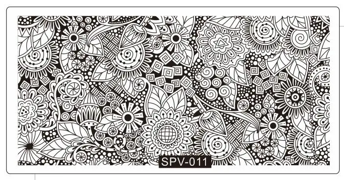 Новые 1 шт изображения пластины SPV01-30 XL Большие полные цветы шаблон для стемпинга для нейл-арта, 1 шт изображения штамп пластины ногтей штамповки пластины(30