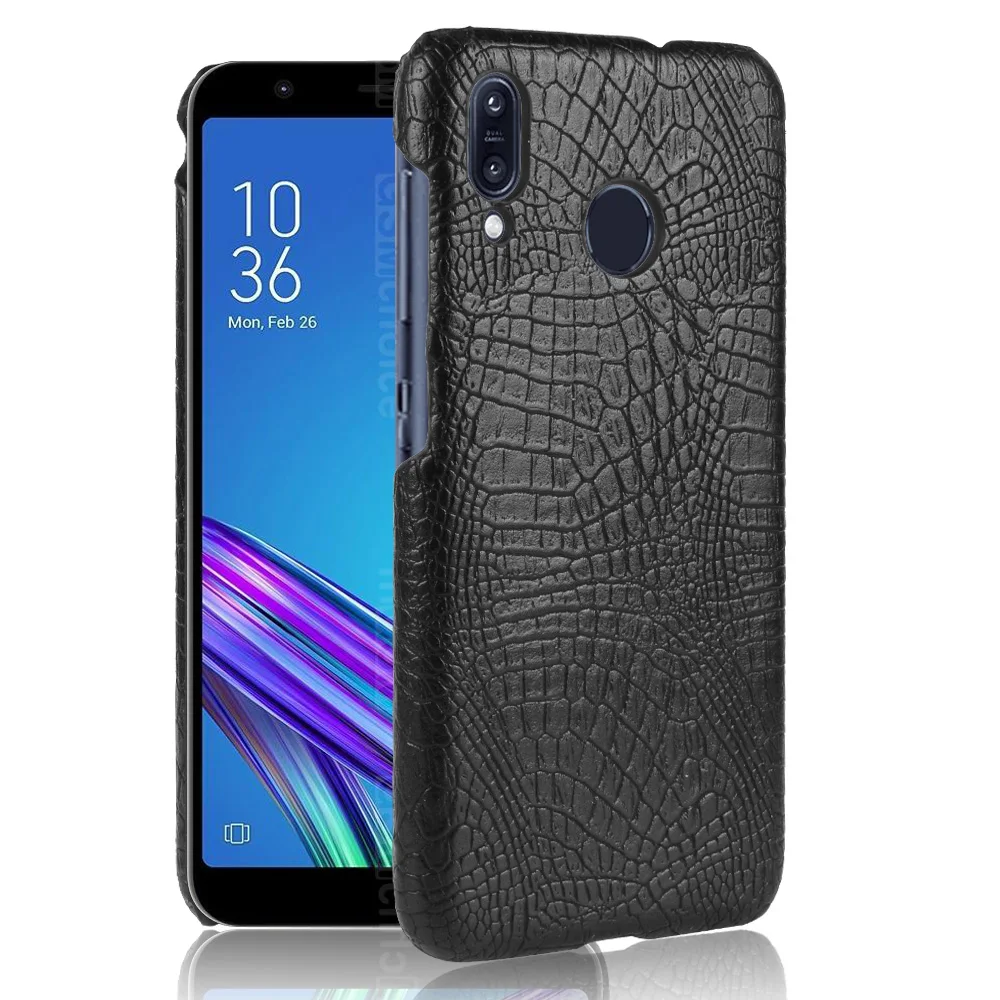 ZB555KL Crocodile Leather Case for ASUS ZenFone MAX M1 Cover Luxury Skin Pattern Shockproof Hard Shell Phone Cases Fundas Bag |