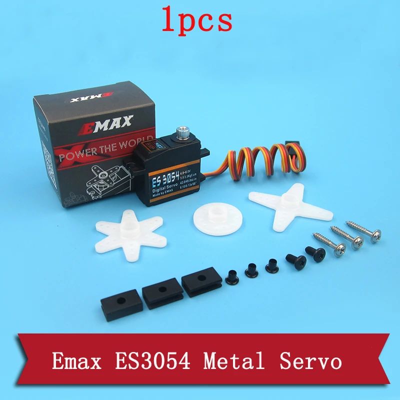 1pcs Emax ES3054 Metal Servo 20g Analog Servos DC4.8 6V Digital Servo Metal Gear Steering Server 