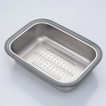 

Sink Basin Tableware Plates Drying Basin Tableware Drainer Holder Bowls Basket Sink Dish Tub Kitchen Utensil with Mesh