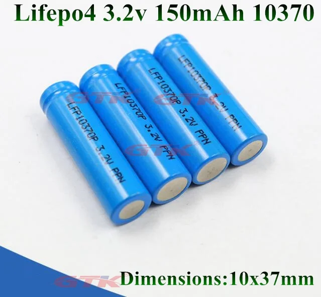 5 шт. 10370 3 2 В lifepo4 150 мАч бренд в 130 для электронной сигареты IQOS самолета игрушечного