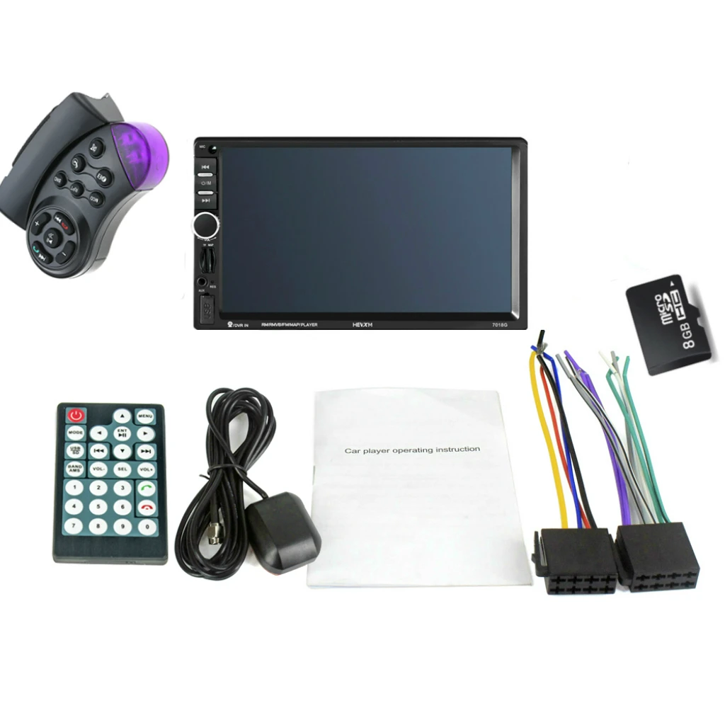 GPS Navigation 2 Din Car Bluetooth Radio Multimedia Mp5 Player 7 inch Touch Screen with Southeast Asia Map+Steering wheel cont GPS Navigation 2 Din Car Bluetooth Radio Multimedia Mp5 Player 7 inch Touch Screen with Southeast Asia Map+Steering wheel cont