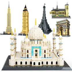 2019 обновлен мир большой архитектурный конструктор Конструкторы комплект ГОРОД декор с изображением Лондона Париж Нью Йорк игрушечные