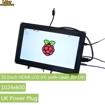 

10.1 inch Capacitive Touch Screen LCD 1024x600 for Raspberry Pi Jetson Nano HDMI Display with Acrylic case for UK